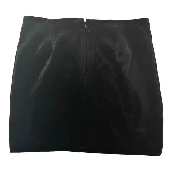 Floral Embroidered Velvet Mini Skirt twee whimsigoth folk grunge bohemian - Picture 7 of 11